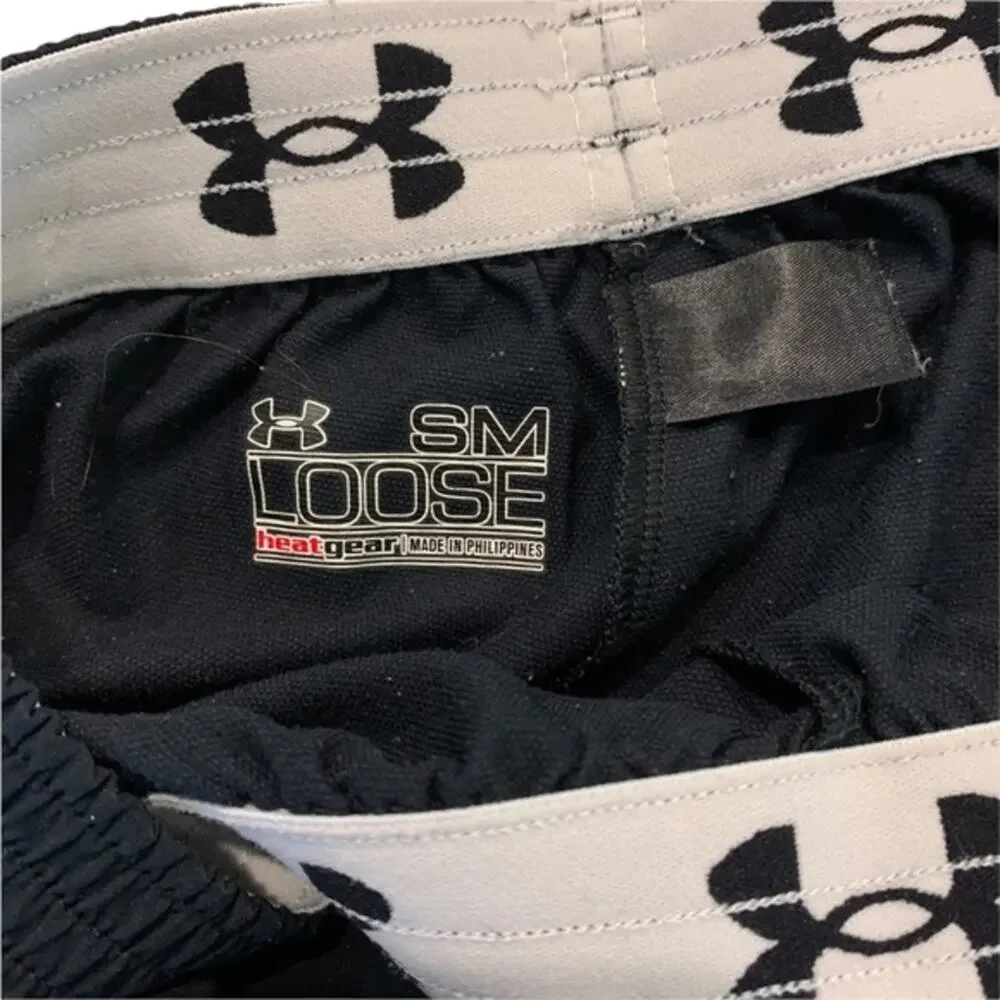 Under armour‎ black loose fit heat shorts. Size small. - Picture 2 of 3